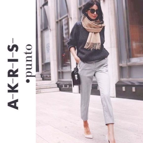 Akris Gray Women's Pants - Picture 1 of 13